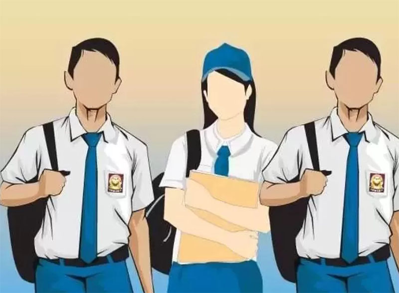 Ilustrasi siswa baru
