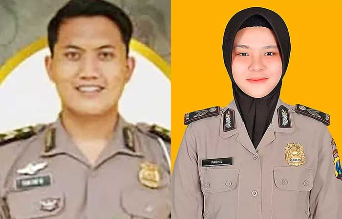 Briptu Rian Dwi Wicaksono Briptu Fadhilatun Nikmah.