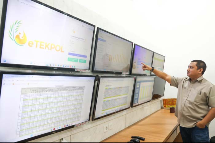 Pihak PTPN IV Regional III menunjukkan grafik produksi setiap bulannya.