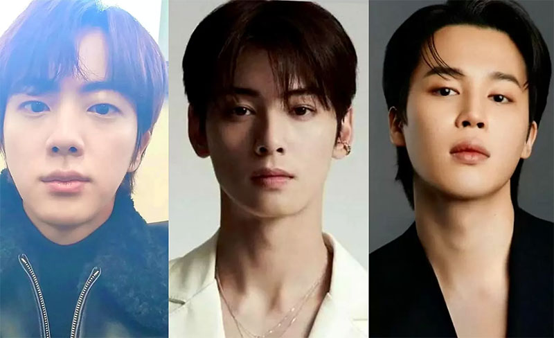 Jin BTS, Cha Eunwoo dan Jimin BTS top 3 brand reputasi member boy group bulan ini.