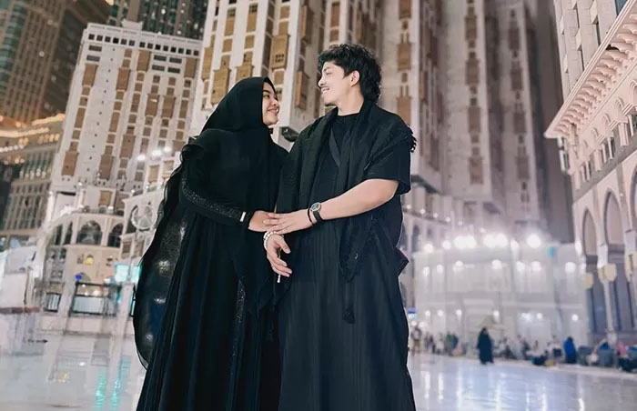 Atta Halilintar dan Aurel Hermansyah selesai melaksanakan ibadah haji.