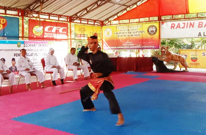 Kampung Siat Tuah Negeri Kampung Melayu di Taman Rekreasi Alam Mayang menjadi tempat pe&shy;laksanaan Olimpiade Olahraga Siswa Nasional (O2SN) SMA/MA Tingkat Provinsi Riau 2024, Rabu (19/6/2024).
