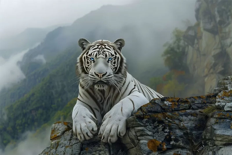 Ilustrasi khodam harimau putih.