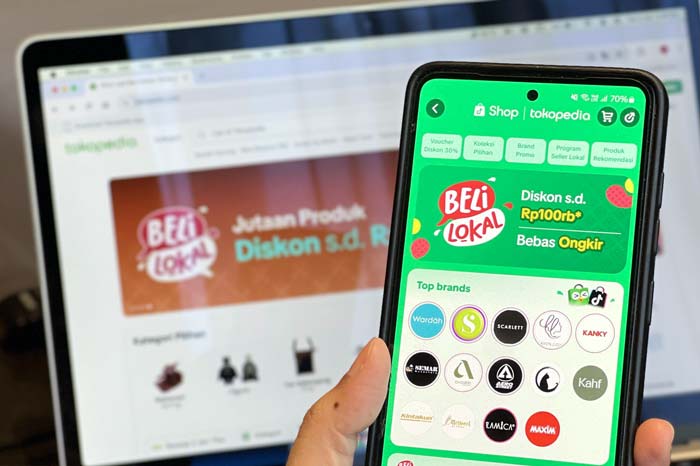 Aplikasi Tokopedia dan ShopTokopedia memiliki halaman khusus Beli Lokal untuk mendukung brand lokal mendapatkan panggung seluas-luasnya.