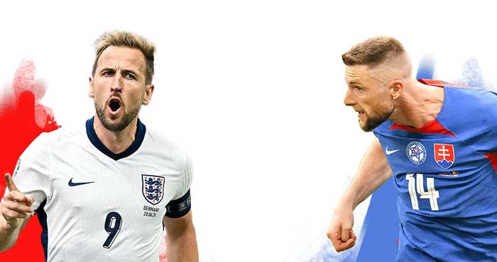 Inggris vs Slovakia.