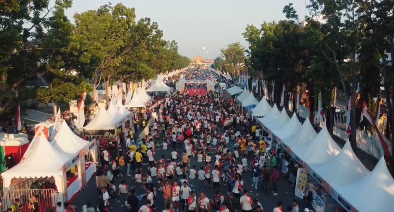 Suasana iven Riau Bhayangkara Run 2023.