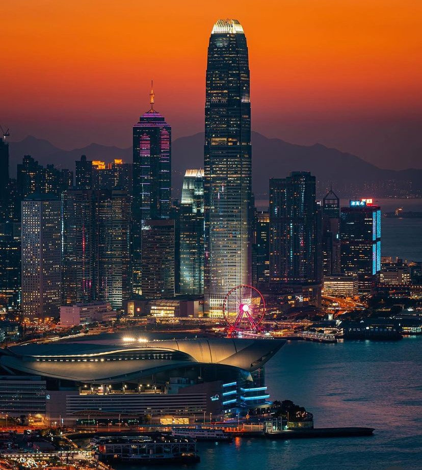 Salah satu sudut kota Hongkong.