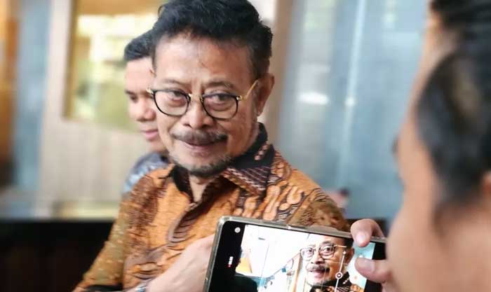 Mantan Menteri Pertanian (Mentan) Syahrul Yasin Limpo (SYL) di sela-sela menjalani persidangan kasus dugaan pemerasan dan penerimaan gratifikasi di Pengadilan Tindak Pidana Korupsi