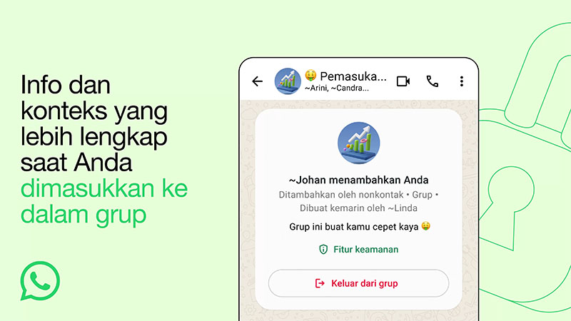 Ilustrasi: Fitur baru WhatsApp untuk grup.