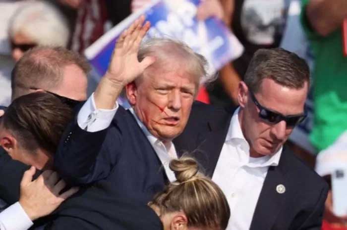 Momen ketika Donald Trump tertembak yang mungkin bisa berimbas ke Piala Dunia 2026.