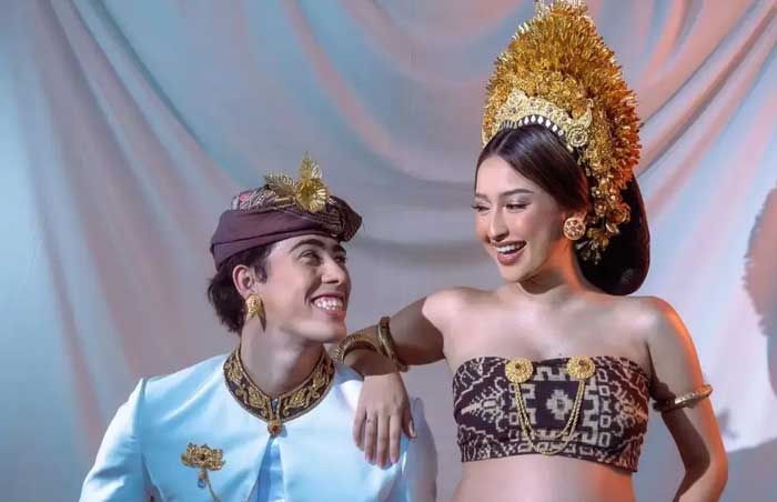 Jennifer Coppen bersama suaminya Dali Wassink yang meninggal dunia hari ini.