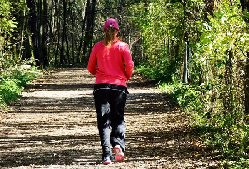 Ilustrasi olah raga jogging.