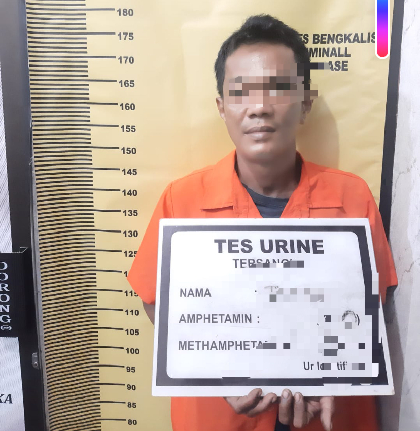 Reidivis bersama barang bukti narkoba diamankan di Mapolres Bengkalis, Jumat (26/7/2024).