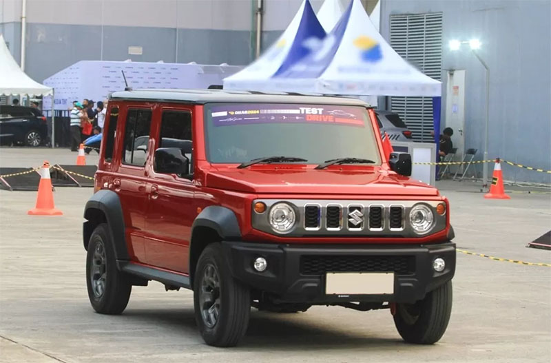 Suzuki Jimny di arena test drive GIIAS 2024.