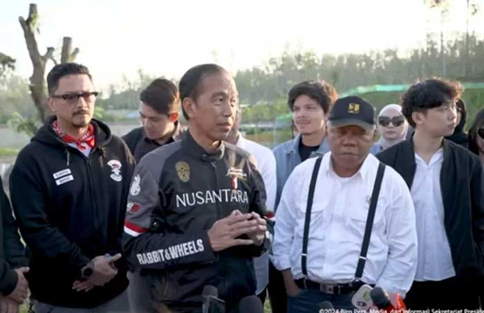 Presiden Joko Widodo (Jokowi) bersama Ibu Negara Iriana mengajak para artis dan influencer ke Ibu Kota Nusantara (IKN), pada Minggu (28/7).
