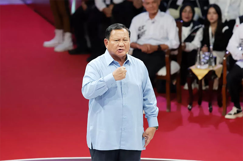 Presiden terpilih Indonesia Prabowo Subianto