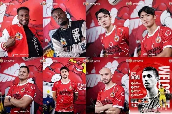 Potret 8 pemain asing Semen Padang di Liga 1 Indonesia 2024/25.