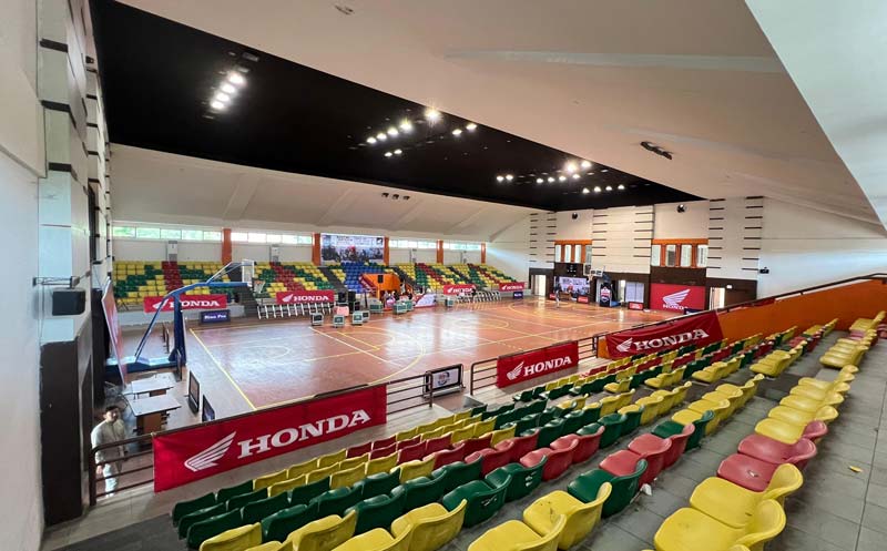 GOR Tribuana Pekanbaru siap menjadi tempat untuk pembukaan Riau Pos Honda Student Basket League (HSBL) 2024 Pekanbaru Series yang akan dibuka, Sabtu (3/8/2024) petang ini.