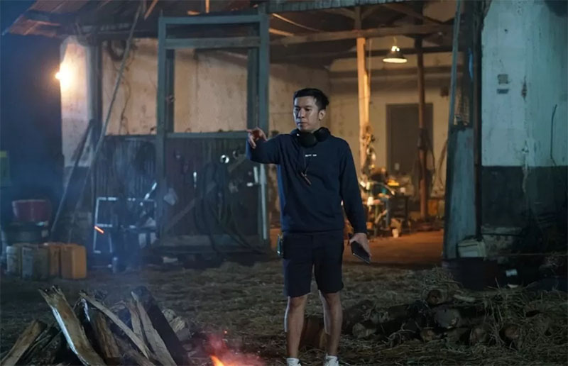 Proses syuting film Kutukan Calon Arang.