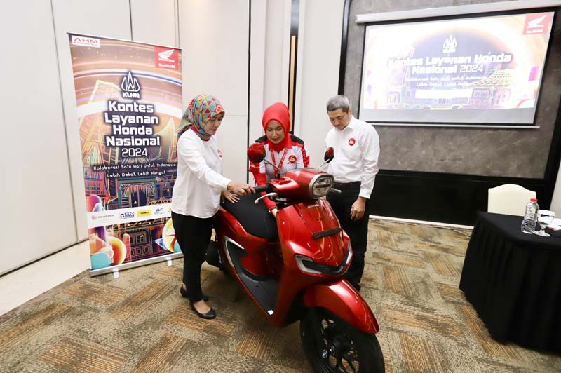 Kontes Layanan Honda Nasional (KLHN) 2024 di Jakarta, baru-baru ini.