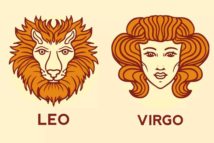 Ilustrasi zodiak Leo dan Virgo