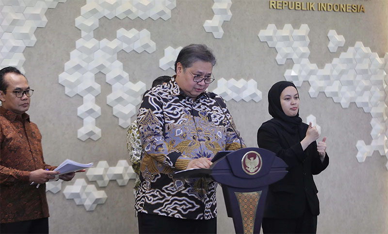 Menteri Koordinator Bidang Perekonomian Airlangga Hartarto.