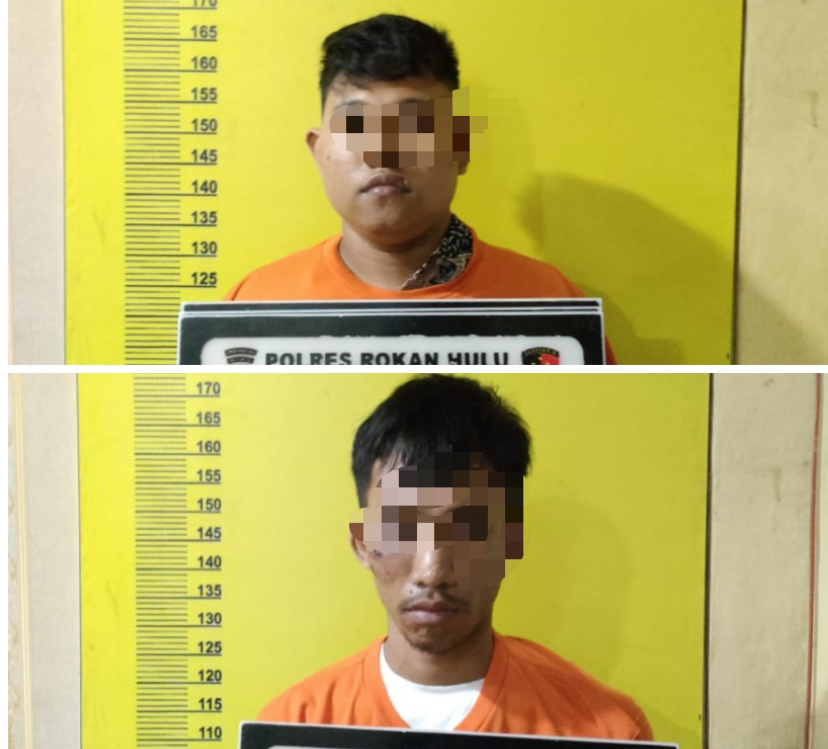 Kedua pelaku jambret yang berhasil diamankan oleh pihak kepolisian.