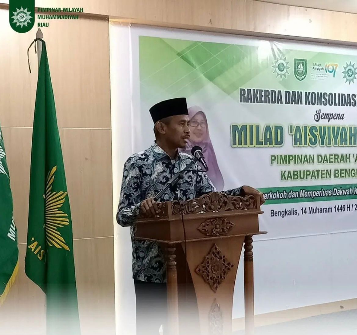 Ketua Pimpinan Wilayah (PW) Muhammadiyah Riau Dr Hendri&nbsp;Sayuti&nbsp;MAg