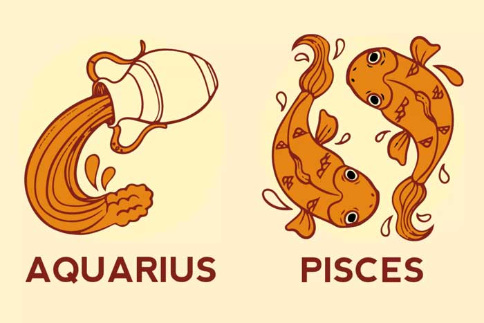 Zodiak Pisces dan Aquarius.