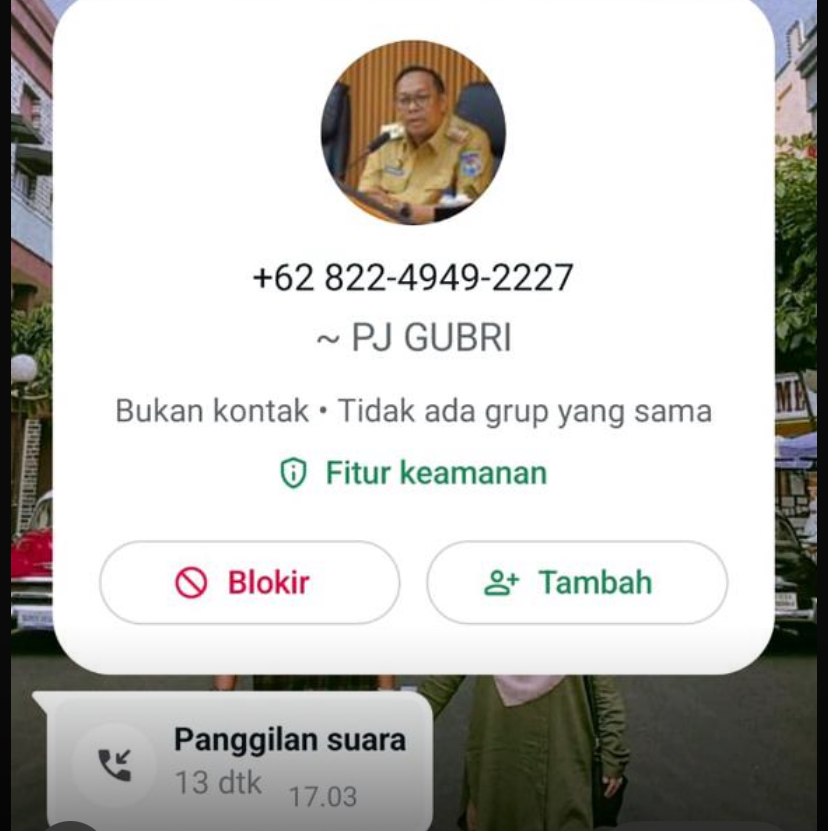 Penipuan yang mengatasnamakan Pj Gubri beredar, masyarakat diminta untuk waspada dan tidak mudah tertipu.