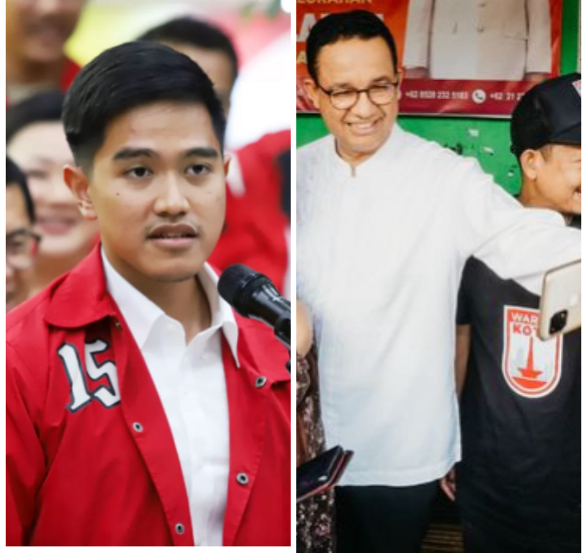 Kaesang Pangarep dan Anies Baswedan