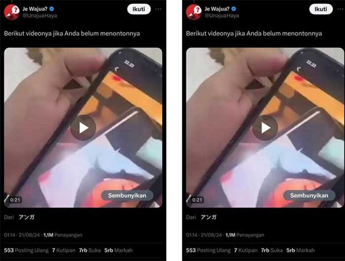 viral diduga video syur Azizah Salsha di aplikasi X.