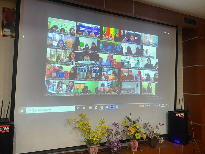 Tangkapan layar peserta Lomba Cepat Tepat Perpajakan (LCTP) Provinsi Riau kembali digelar oleh Kantor Wilayah Direktorat Jenderal Pajak (DJP) Riau.