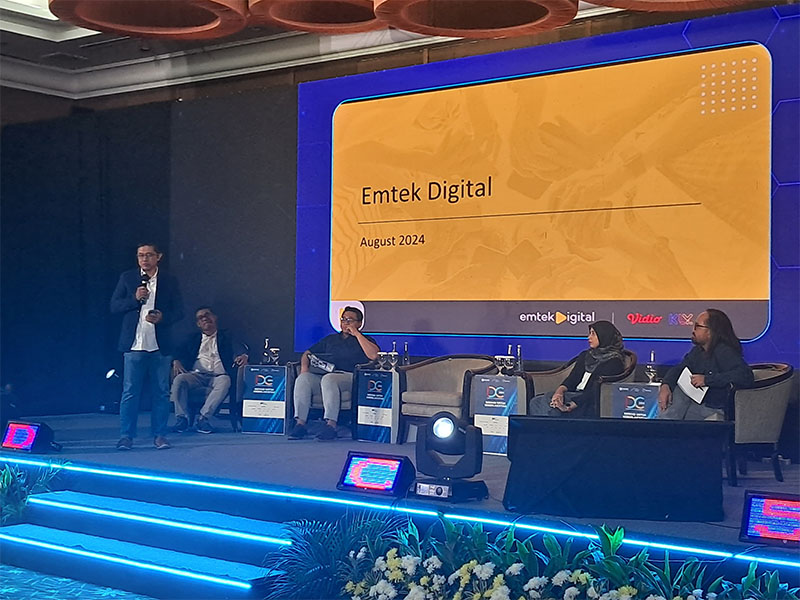 Salah satu nara sumber di IDC 2024, membahas strategi jitu media digital mendongkrak pendapatan