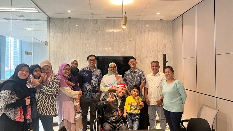 Anak-anak pengidap kelainan genetika Sindrom Cornelia de Lange (CdLS) bersama Asa Ren, yayasan, dan keluarga mereka.