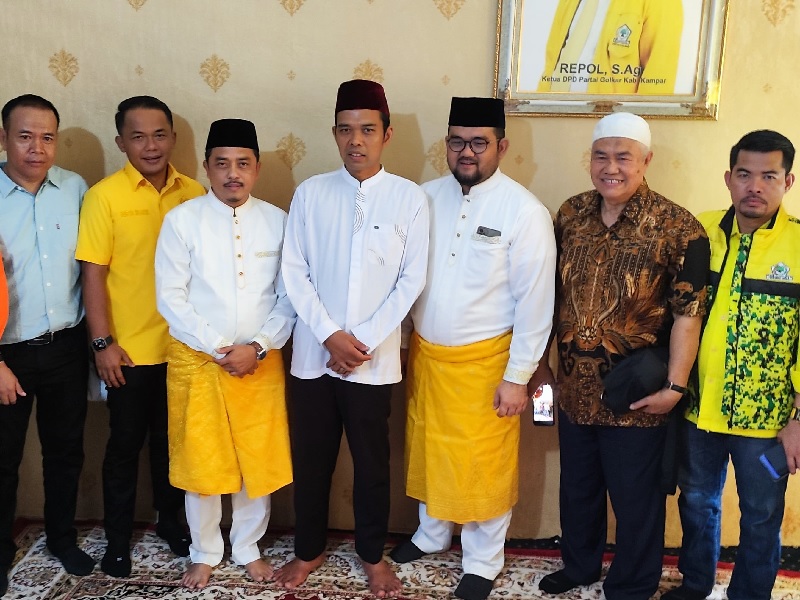 Ustaz Abdul Somad (UAS) meberi dukungan kepada pasangan  Repol-Ardi Pilkada Kampar 2024.
