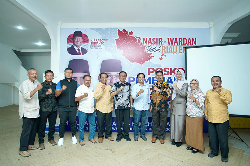 Alumni Keolahragaan Padang Indonesia (AKPI) Provinsi Riau memberikan dukungannya untuk memenangkan Nasir&ndash;Wardan, Selasa (3/9/2024)