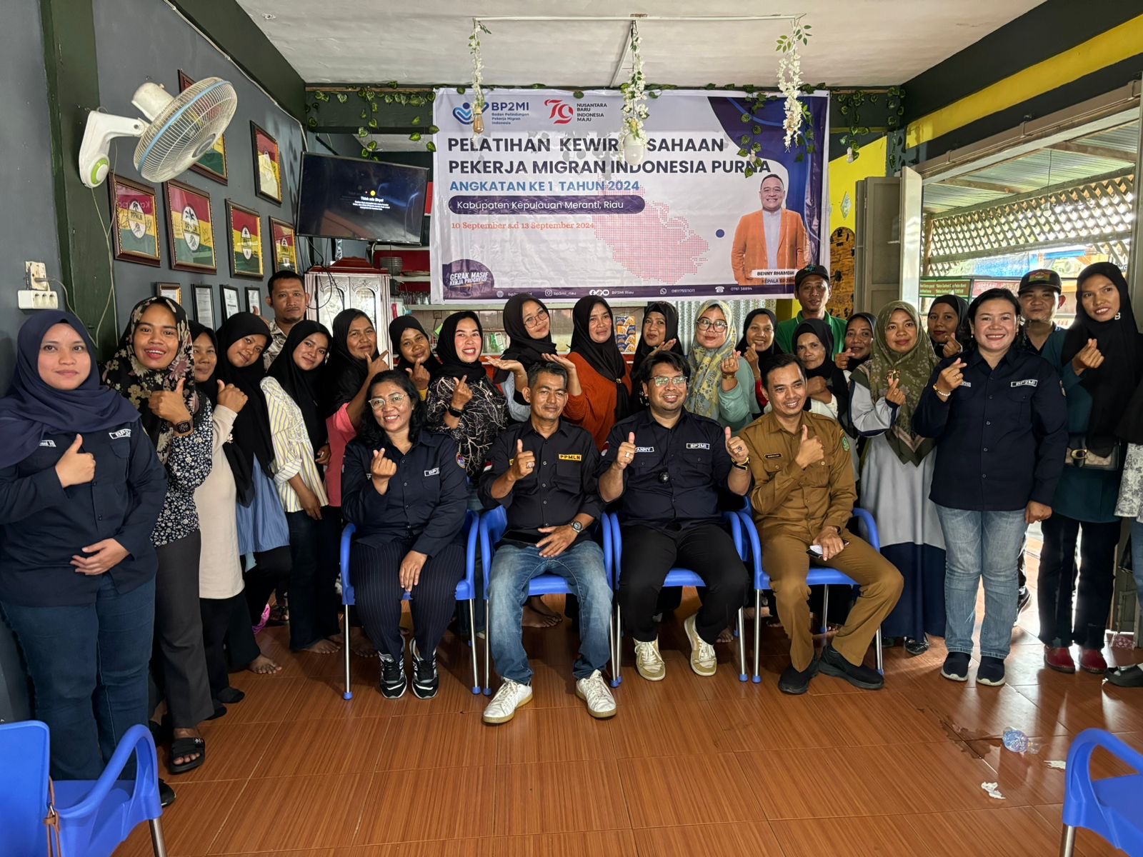 BP2 MI Riau Memberi bimbingan juga pelatihan bagi PMI dan purna beserta keluarga, agar dapat melanjutkan kehidupan dengan berwirausaha.