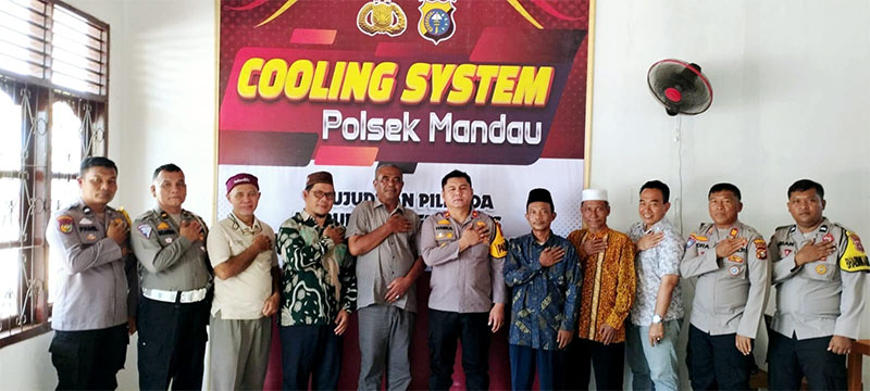Kapolsek Mandau Kompol Hairul Hidayat mengajak ormas NU untuk menyukseskan pelaksanaan Pilkada serentak di Kecamatan Mandau.