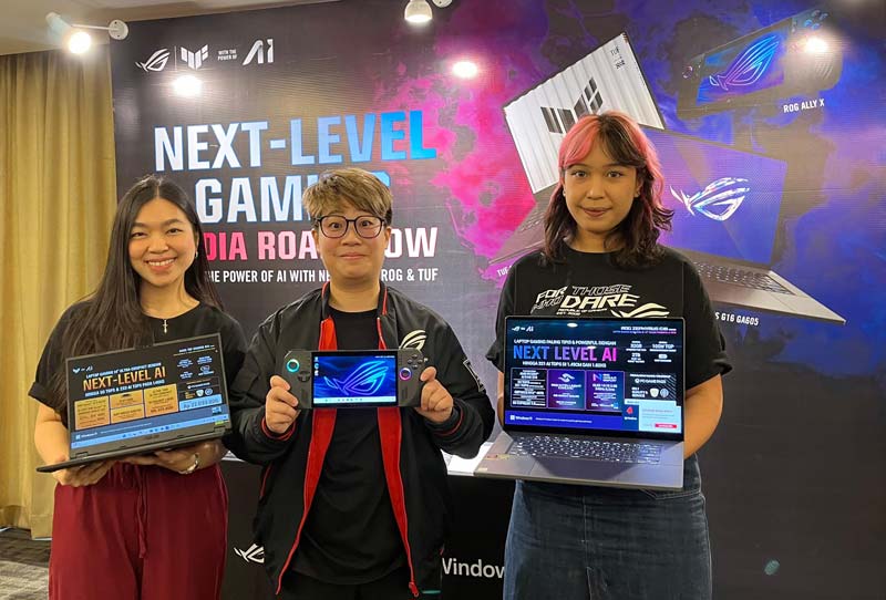 Asus ROG memperkenalkan 3 produk terbarunya yakni Next-Level AI Gaming Laptop yaitu ROG Zephyrus G16 (GA605), TUF Gaming A14 (FA401) dan handheld gaming PC, ROG Ally X (RC72LA) dalam media roadshow