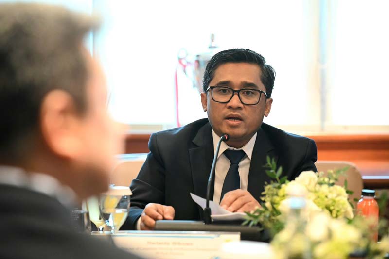 Direktur Perencanaan Korporat dan Pengembangan Bisnis PLN, Hartanto Wibowo, menyampaikan kesuksesan PLN dalam menjalankan transformasi