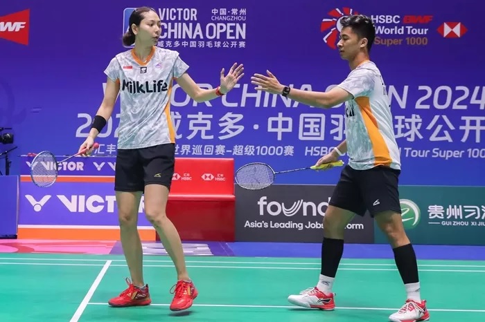 Dejan Ferdinansyah/Gloria Emanuelle Widjaja akhirnya bangkit dan menembus semifinal China Open 2024.