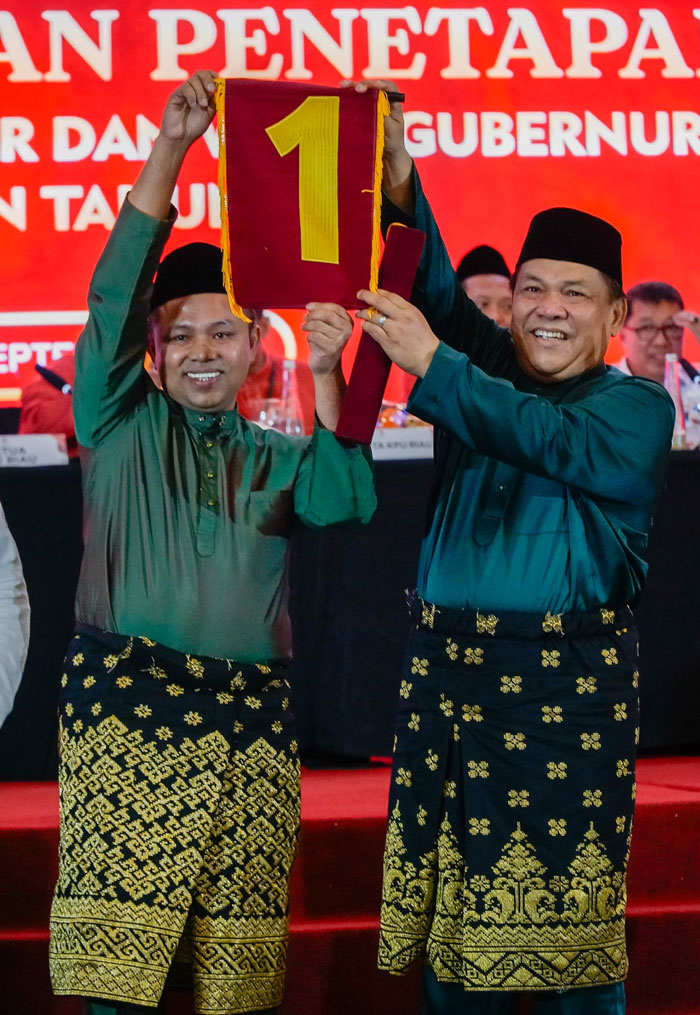 Pasangan Calon Gubernur dan Wakil Gubernur Riau, Abdul Wahid - SF Hariyanto, nomor urut 1