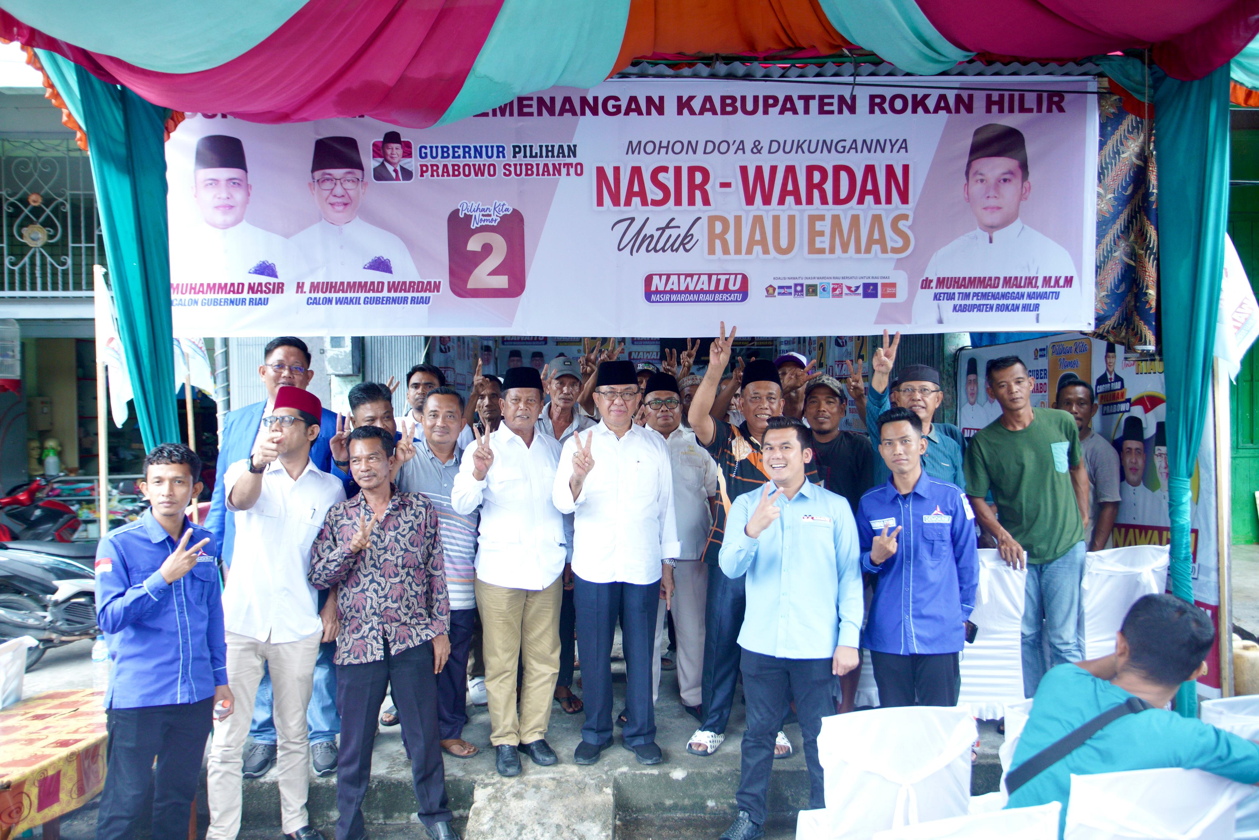 Masing-masing calon gubernur dan calon wakil gubernur memiliki agenda kampanye panjang ke daerah sesuai zona yang ditentukan Komisi Pemilihan Umum (KPU). Pada Sabtu (28/9), Wardan datang ke Rohil, Sya