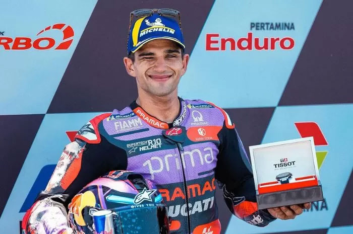 Jorge Martin mencatatkan namanya sebagai juara MotoGP Mandalika 2024.