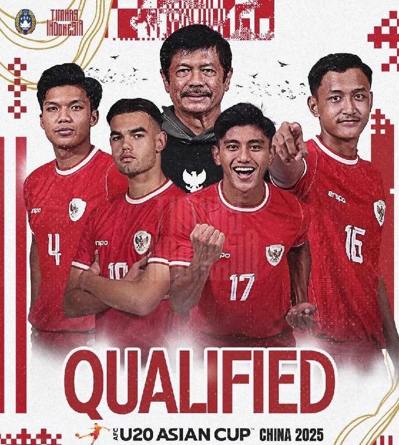 Timnas Indonesia U-20 lolos ke Piala Asia U-20 2025 usai memuncaki klasemen Gruo F Kualifikasi Piala Asia U-20.