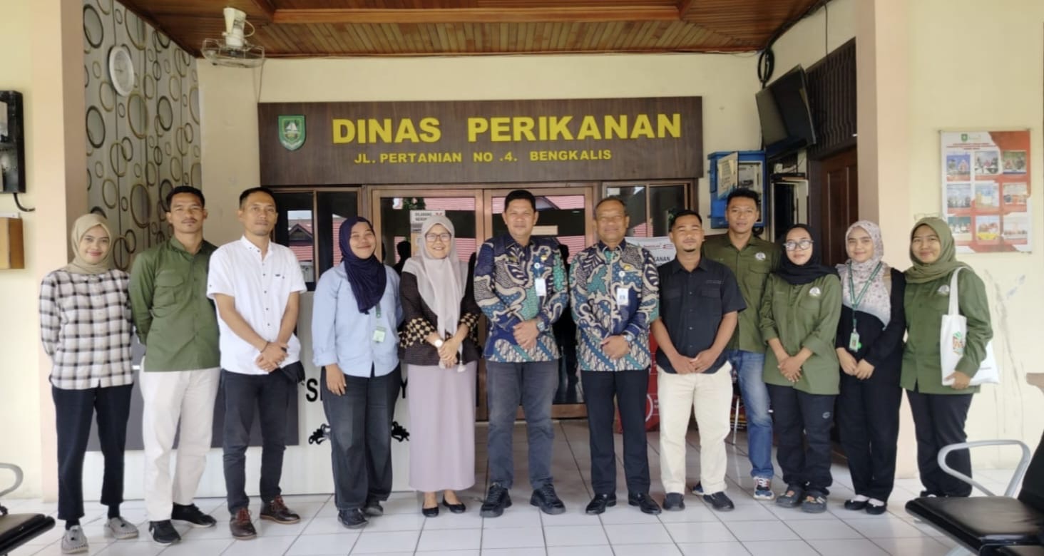 Tim Lapangan BRGM RI menggelar pertemuan silaturahmi bersama petugas Dinas Perikanan Kabupaten Bengkalis di Bengkalis, Rabu (2/10/2024).