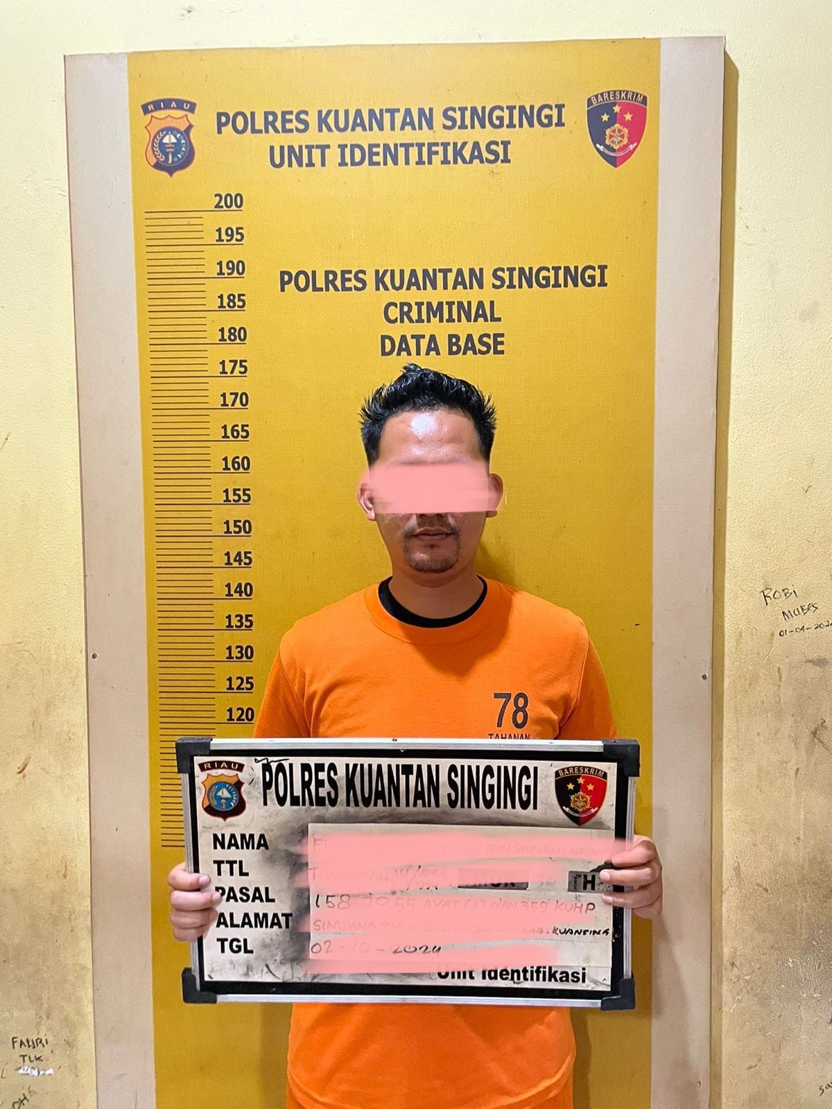 FI Pemodal aktivitas PETI di Desa Koto Taluk, Kecamatan Kuantan Tengah diamankan Polres Kuansing.