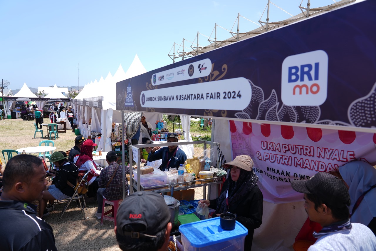 pemberdayaan UMKM BRI melalui event Lombok Sumbawa Nusantara Fair 2024 di Pertamina Mandalika Circuit