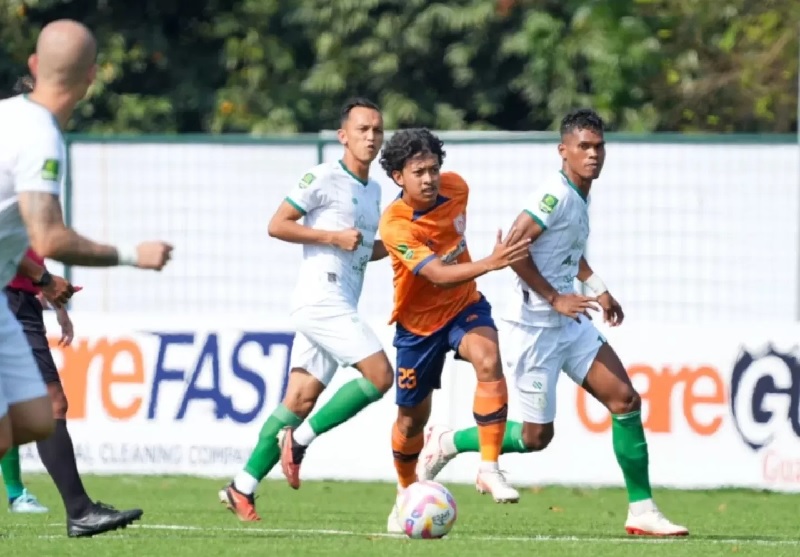 Laga Dejan FC melawan PSMS Medan di Stadion Kera Sakti berakhir sama kuat 2-2, Senin (7/10/2024) .